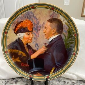 **Price Drop** VTG NORMAN ROCKWELL COLLECTABLE PLATE LTD EDITION “LOVE’S REWARD”